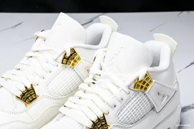 Reps LUCY Gold Jordan 4 Retro AQ9129-170 Metallic 0622